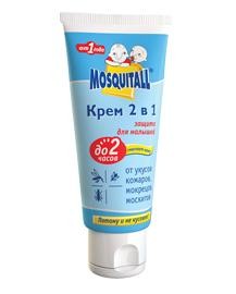 Защита для малышей Москитол Крем «Защита для малышей» 2 в 1 от комаров, 30 мл купить