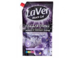 Жидкое мыло Мыло Гель для стирки LAVER BLACK черных и темных тканей  1л (дой-пак) купить