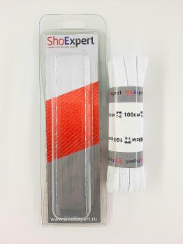  ShoExpert Шнурки плоские (белые) х/б 100 см Арт. 2100-24 купить