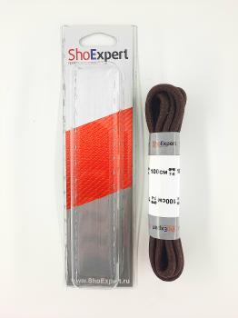  ShoExpert Шнурки толстые вощеные (коричневые) х/б 100 см Арт. 1100-12 купить