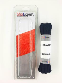  ShoExpert Шнурки толстые вощеные (черные) х/б 100 см Арт. 1100-18 купить
