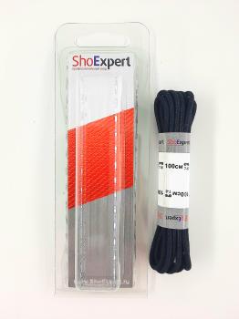  ShoExpert Шнурки тонкие вощеные (черные) х/б 100 см Арт. 0100-18 купить