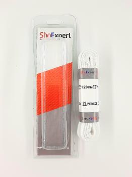  ShoExpert Шнурки плоские (белые) х/б 120 см Арт. 2120-24 купить