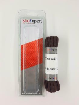  ShoExpert Шнурки толстые вощеные (коричневые) х/б 120 см Арт. 1120-12 купить