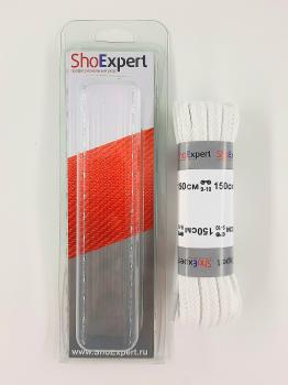  ShoExpert Шнурки плоские (белые) х/б 150 см Арт. 2150-24 купить