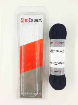  ShoExpert Шнурки плоские (черный) х/б 150 см Арт. 2150-18 купить
