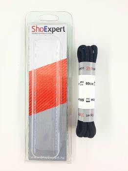  ShoExpert Шнурки толстые вощеные (черные) х/б 60 см Арт. 1060-18 купить