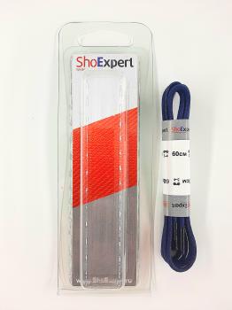  ShoExpert Шнурки тонкие вощеные (темно-синие) х/б 60 см Арт. 0060-67 купить