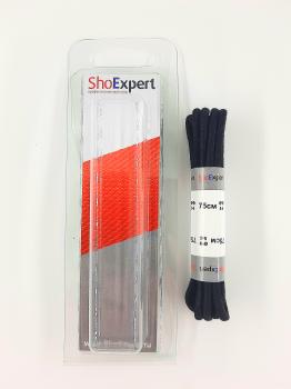  ShoExpert Шнурки тонкие вощеные (черные) х/б 75 см Арт. 0075-18 купить