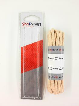  ShoExpert Шнурки средние вощеные (бежевые) х/б 90 см Арт. 3090-02 купить
