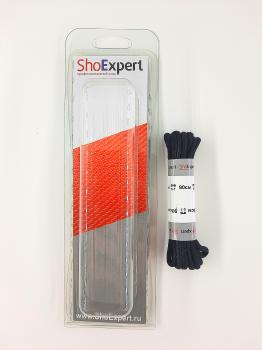  ShoExpert Шнурки средние вощеные (черные) х/б 90 см  Арт. 3090-18 купить