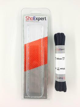  ShoExpert Шнурки толстые вощеные (черные) х/б 90 см Арт. 1090-18 купить