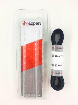  ShoExpert Шнурки тонкие вощеные (черные) х/б 90 см Арт. 0090-18 купить
