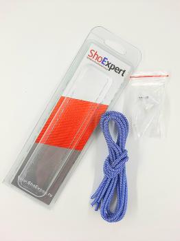   Эластичные шнурки средние (бело-синие) 120 см Арт. 4120-97 купить