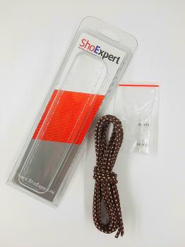  ShoExpert Эластичные шнурки средние (коричнево-бежевые) 120 см Арт. 4120-62 купить