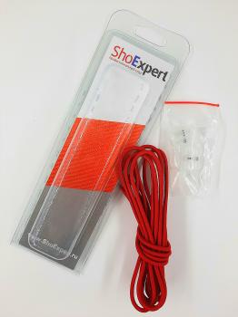  ShoExpert Эластичные шнурки средние (красные) 120 см Арт. 4120-45 купить