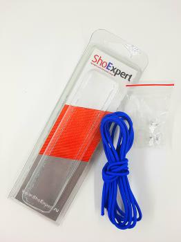  ShoExpert Эластичные шнурки средние (синие) 120 см Арт. 4120-17 купить