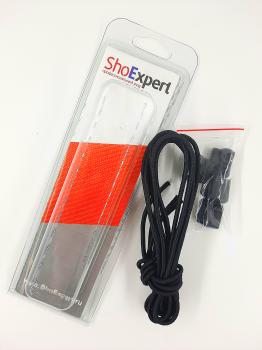  ShoExpert Шнурки эластичные средние (черные) 120 см Арт. 4120-18 купить