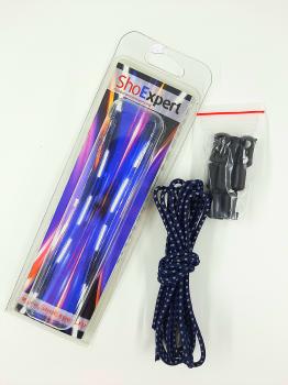  ShoExpert Шнурки эластичные светоотражающие (темно-синие) 120 см Арт. 5120-67 купить